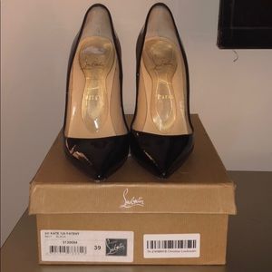 So Kate Black patent pumps